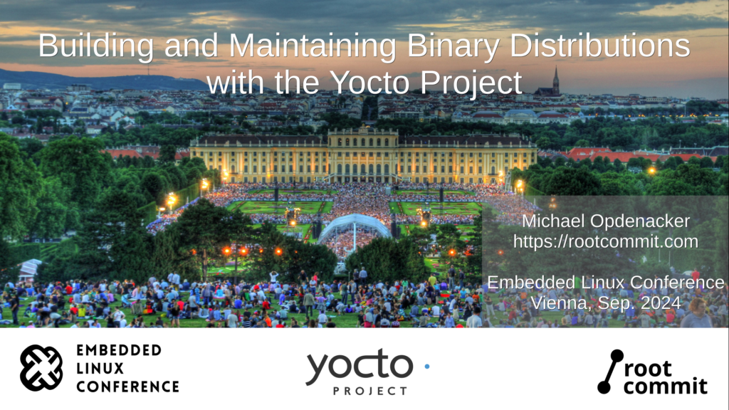 Yocto Binary Distros title slide