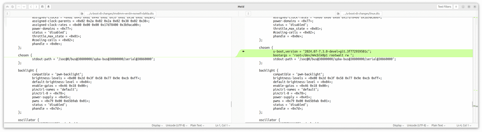 U-Boot fixups: kernel command line