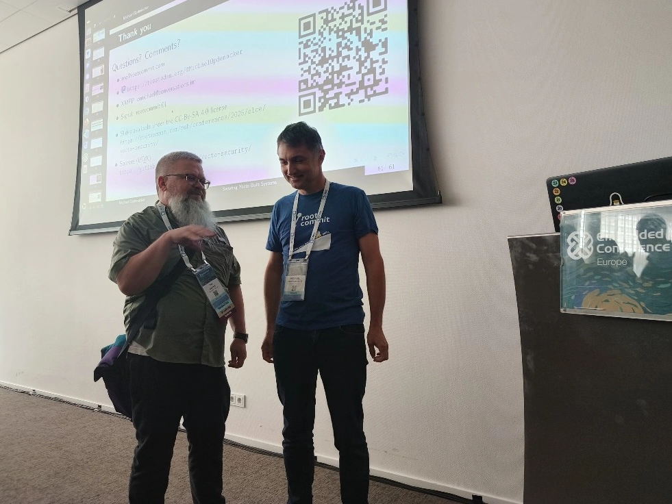 Discussion after the presentation at ELCE 2025 in Amsterdam