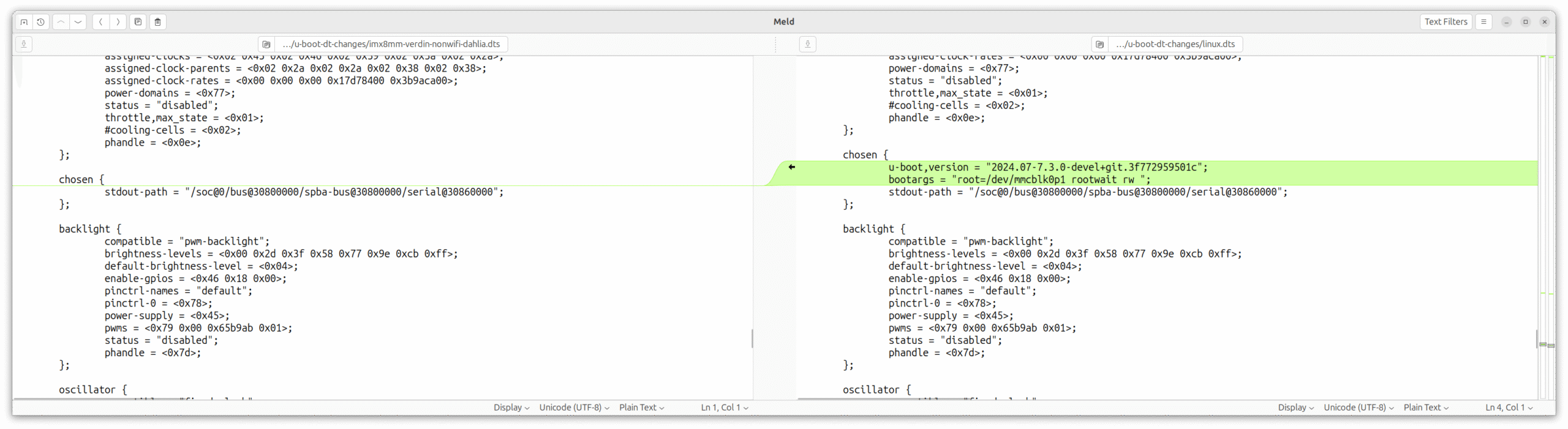 U-Boot fixups: kernel command line