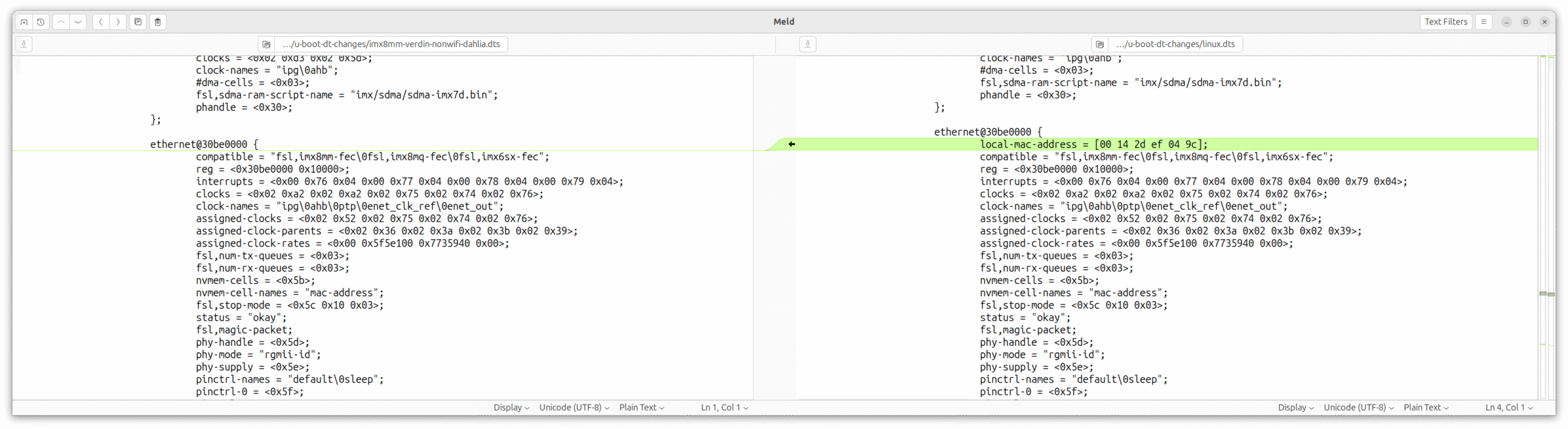 U-Boot fixups: MAC address